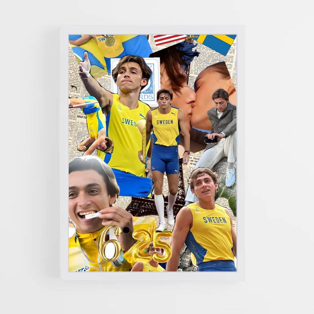 Poster Fans de Suède – affiche Athlétisme (vue 3)